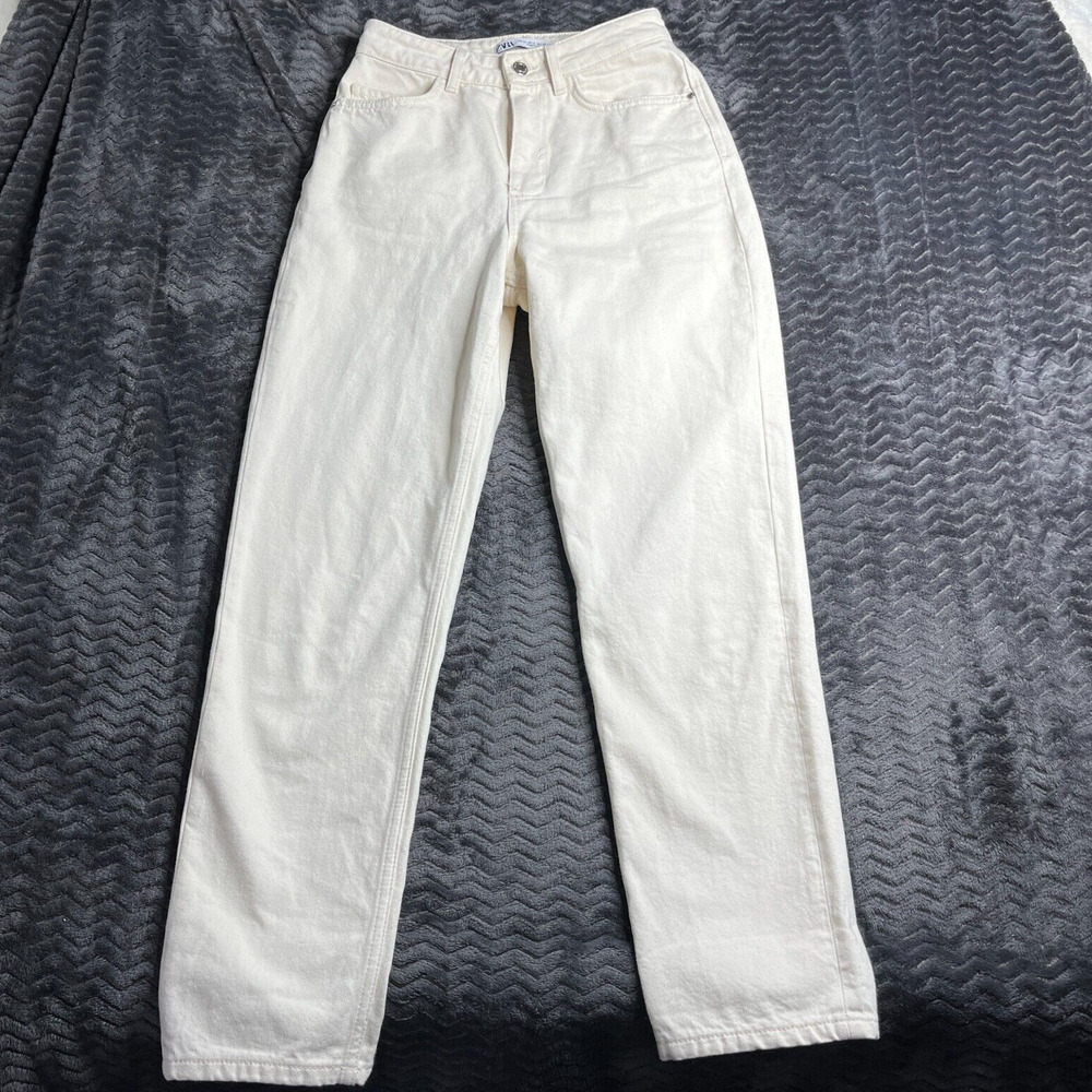 Zara Jeans Women’s Size 0 Ivory Wide leg
